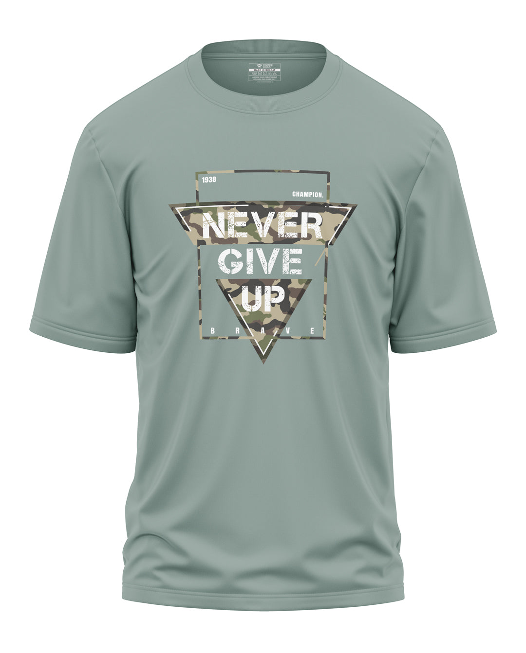 Never Give Up Cotton Oversized T-shirt
