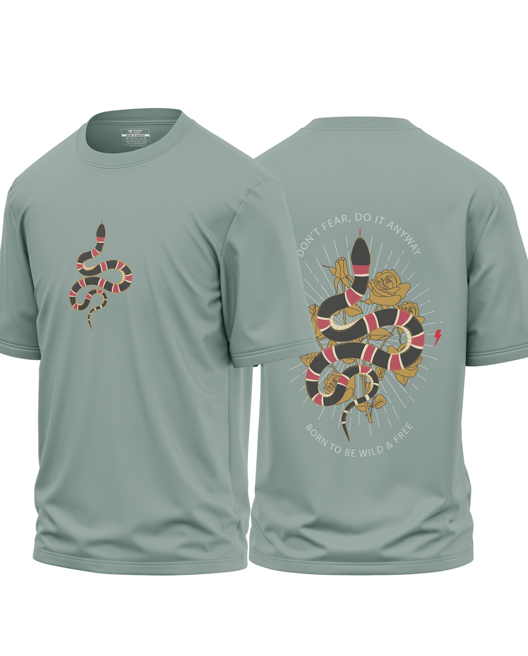 Born To Be Wild & Free Cotton Oversized T-shirt