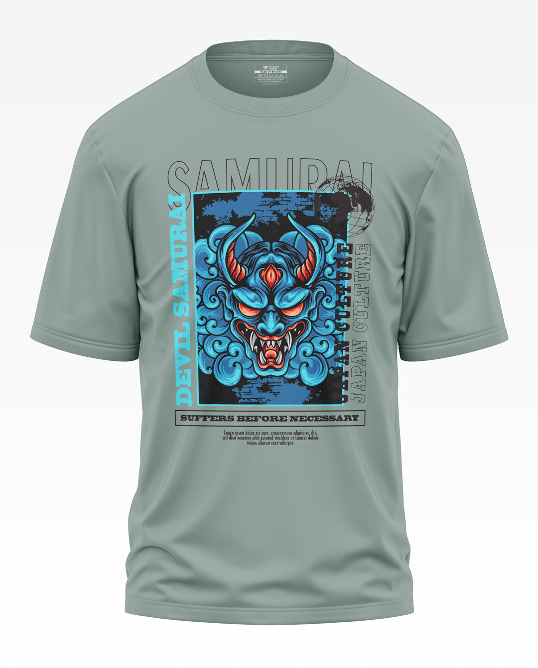 Devil Samurai Cotton Oversized T-Shirt