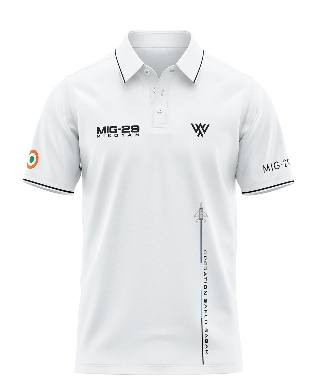 MIG Op Safed Sagar Prime Polo T-Shirt