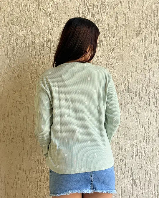 Floral Scoop Neck T-Shirt