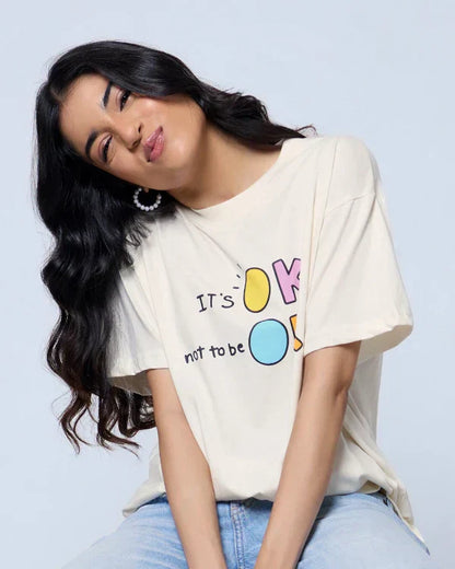 It's Ok Not To Be Ok Oversized T-Shirt