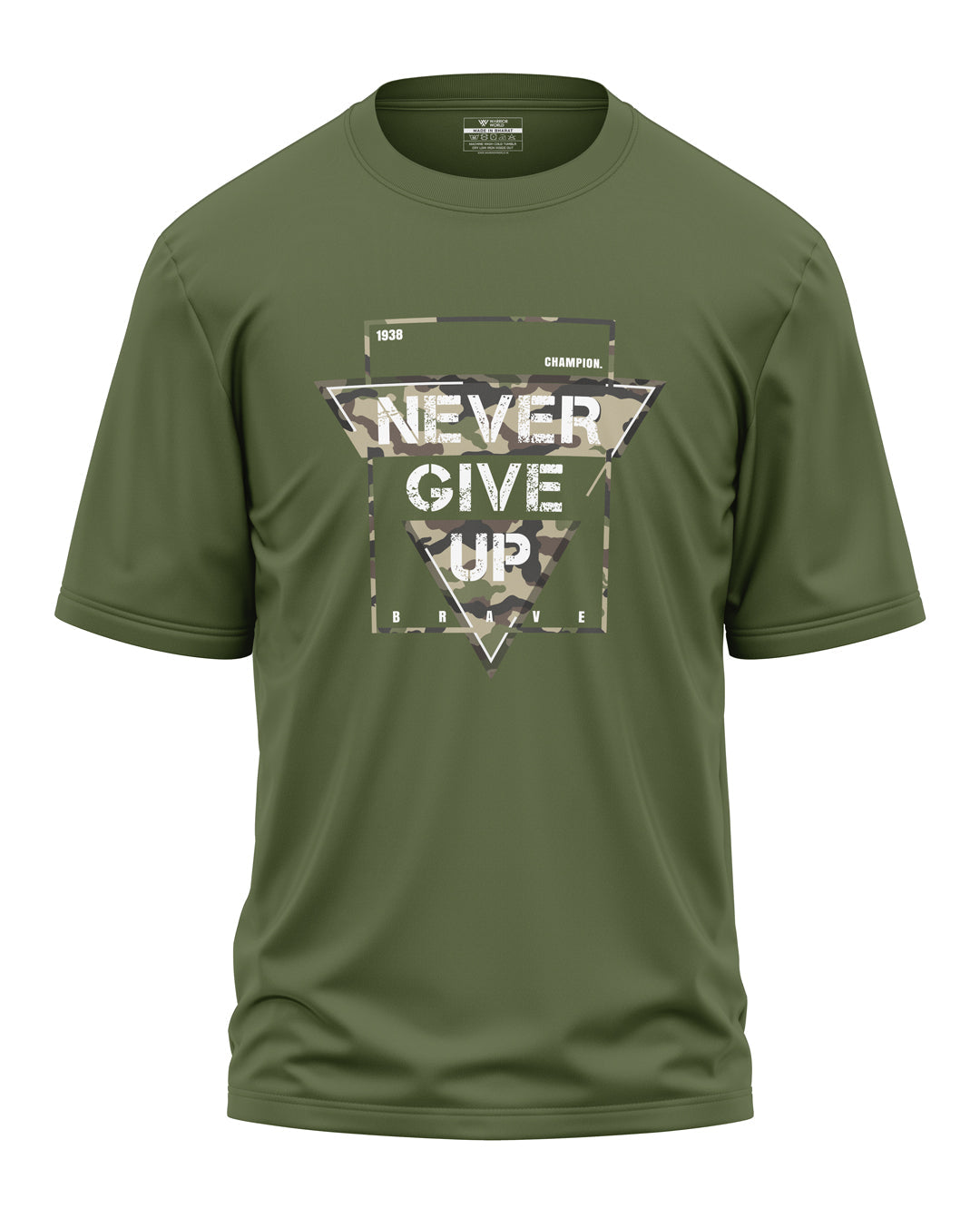 Never Give Up Cotton Oversized T-shirt