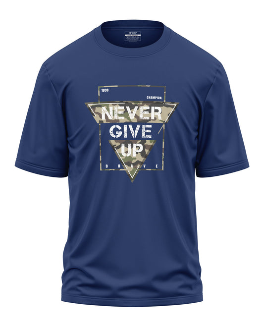 Never Give Up Cotton Oversized T-shirt