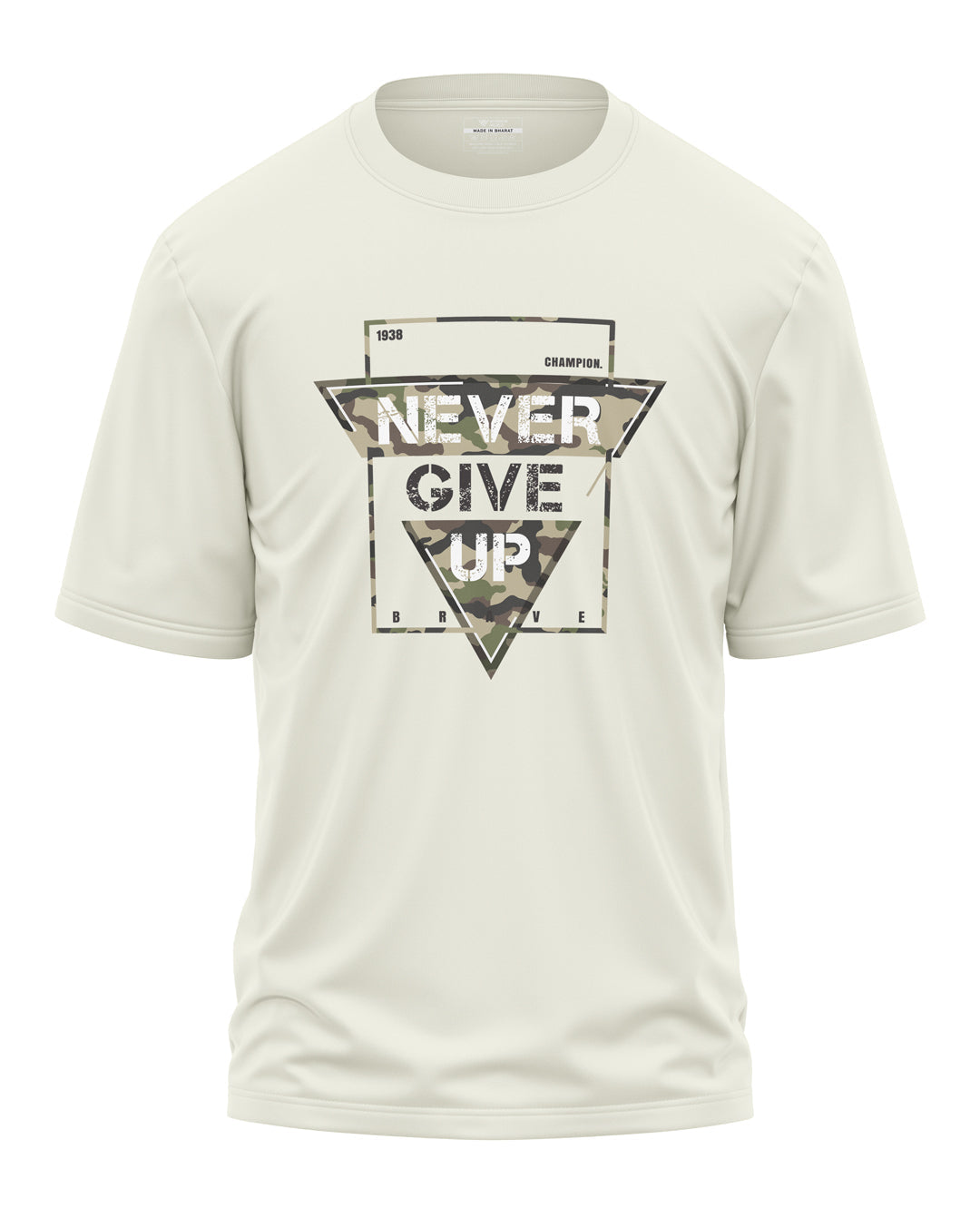 Never Give Up Cotton Oversized T-shirt