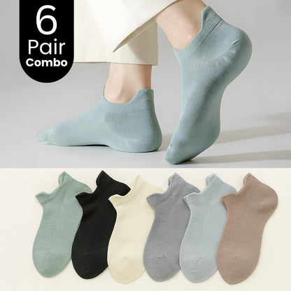 6-Pair Cut Ankle Length And Breathable Socks Combo