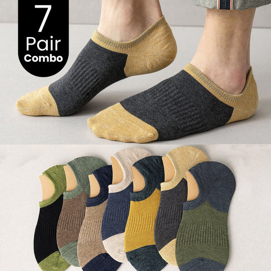 7-Pair Multi-colours Breathable Socks Combo
