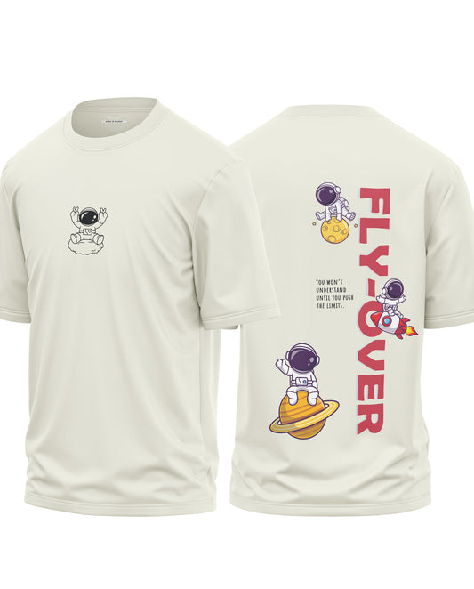 Fly Over Premium Cotton Oversized T-Shirt