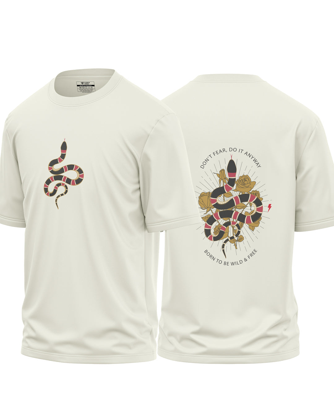 Born To Be Wild & Free Cotton Oversized T-shirt