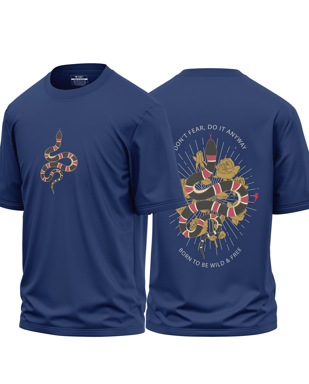 Born To Be Wild & Free Cotton Oversized T-shirt