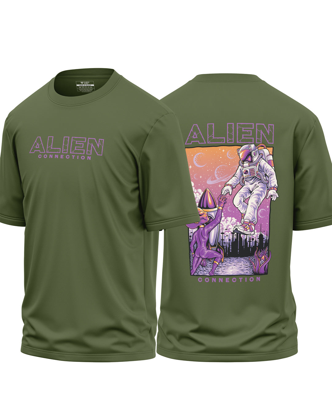 Alien Connection Cotton Oversized T-shirt