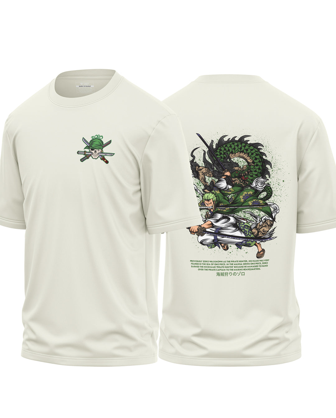 Zoro The Pirate Hunter Cotton Oversized T-shirt