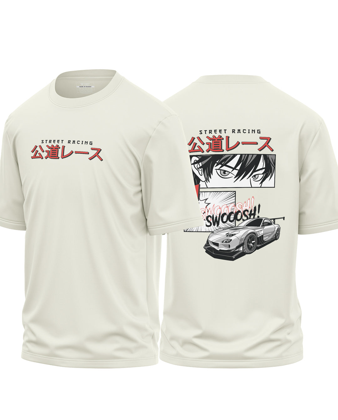 Street Racing Cotton Oversized T-shirt