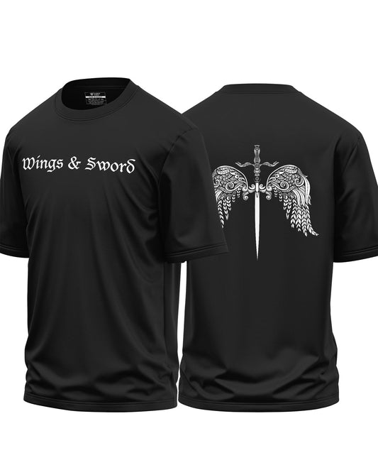Wing And Sword Cotton Oversized T-Shirt