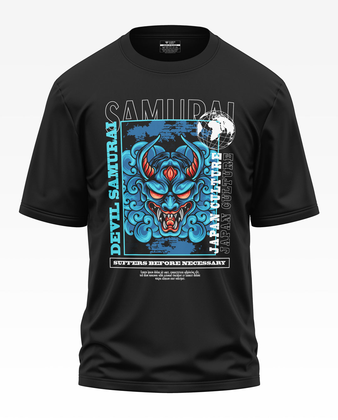 Devil Samurai Cotton Oversized T-Shirt