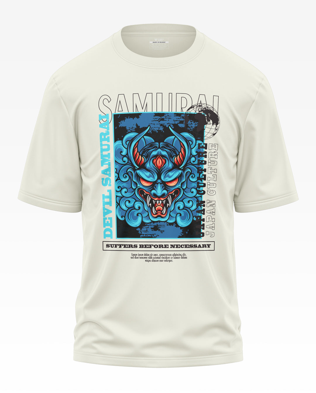 Devil Samurai Cotton Oversized T-Shirt