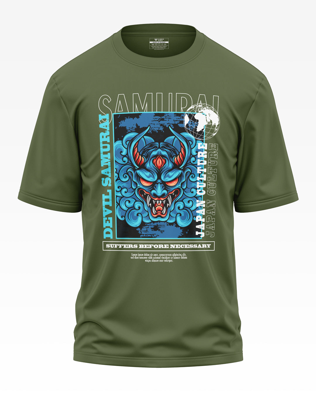 Devil Samurai Cotton Oversized T-Shirt