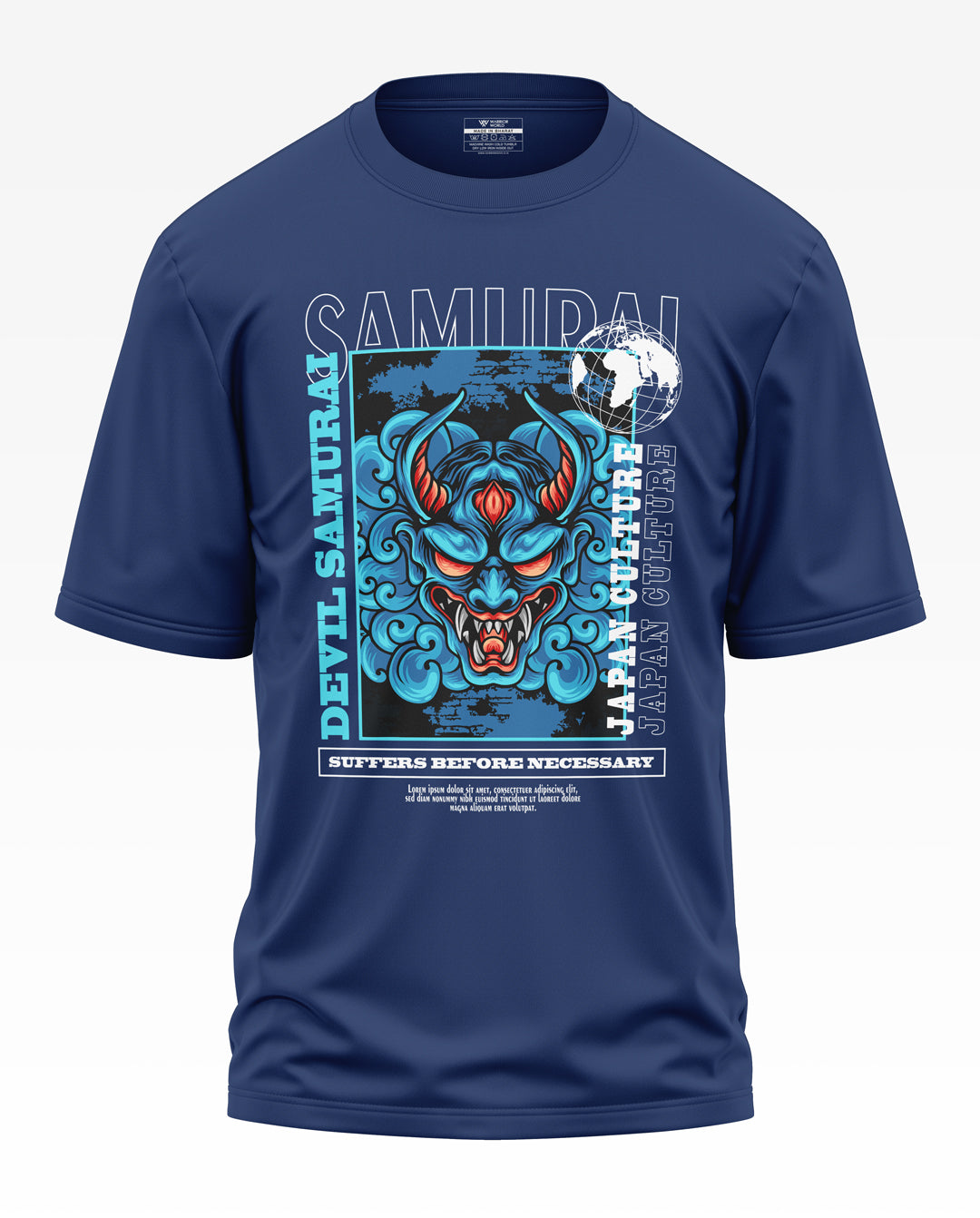 Devil Samurai Cotton Oversized T-Shirt