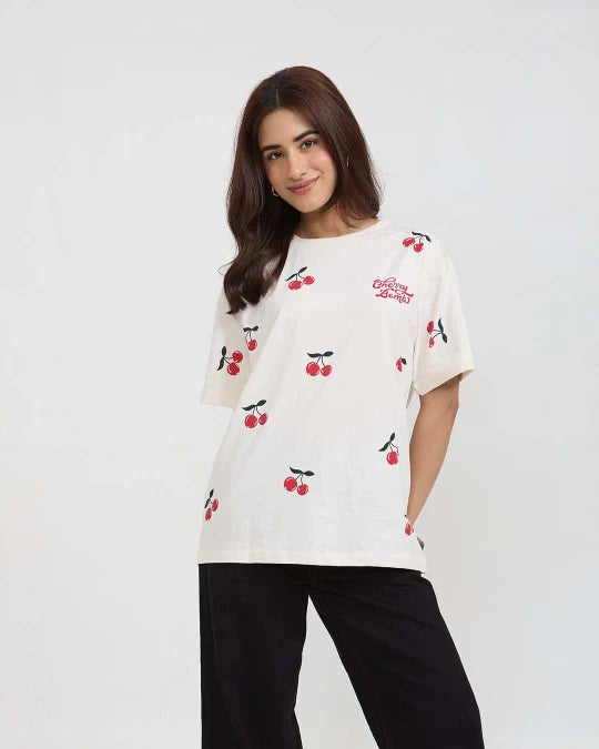Cherry Bomb Oversized T-Shirt