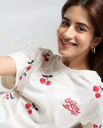 Cherry Bomb Oversized T-Shirt