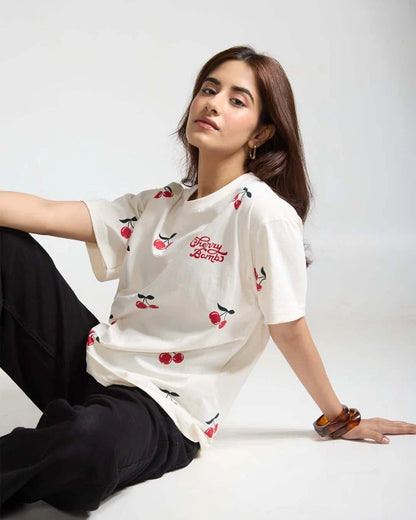 Cherry Bomb Oversized T-Shirt