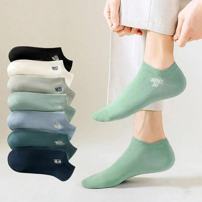 7-Pair Breathable Invisible Short Socks Combo