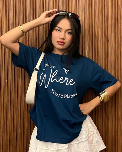 Bloom Where You Are Planted Oversized T-Shirt