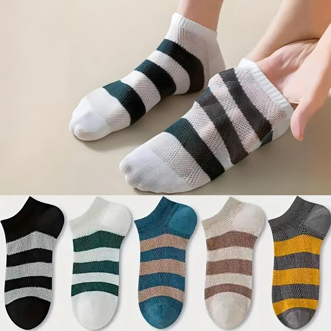 5-Pair Stripe Socks Combo