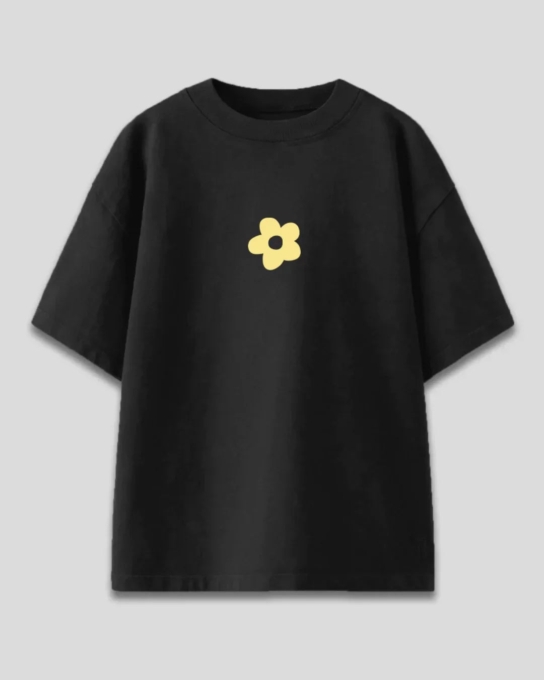Black Flora Oversized T-Shirt