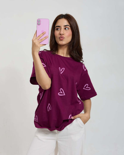 Mulberry Lover Oversized T-Shirt