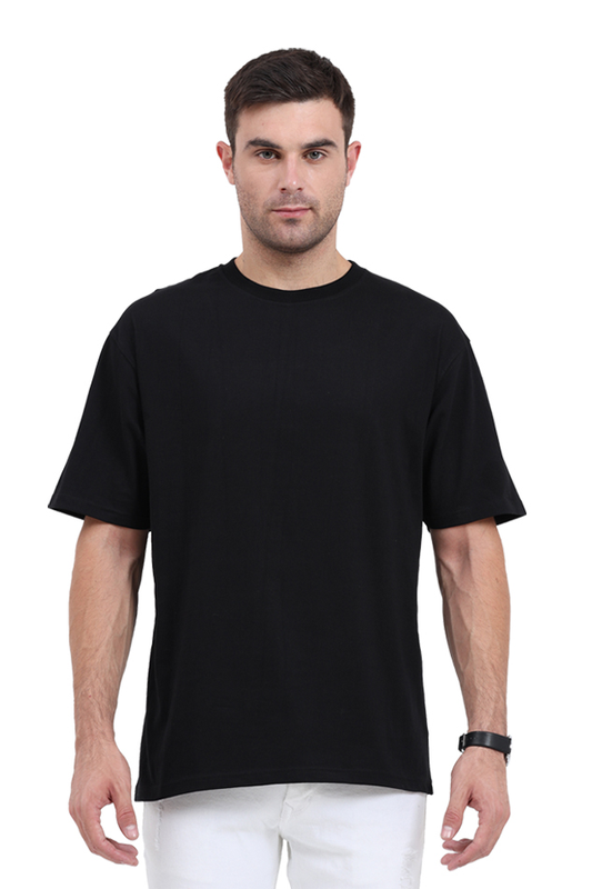Oversized Classic T-Shirt Plain Black