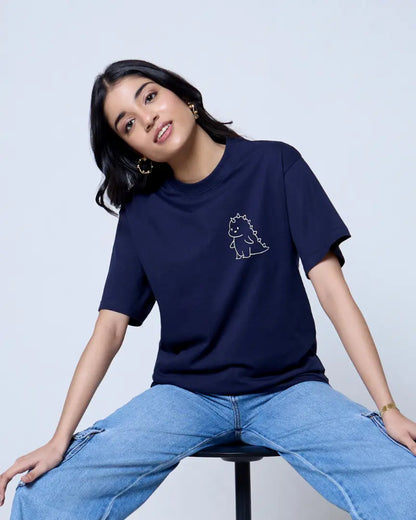 Navy Blue Dragon T-Shirt