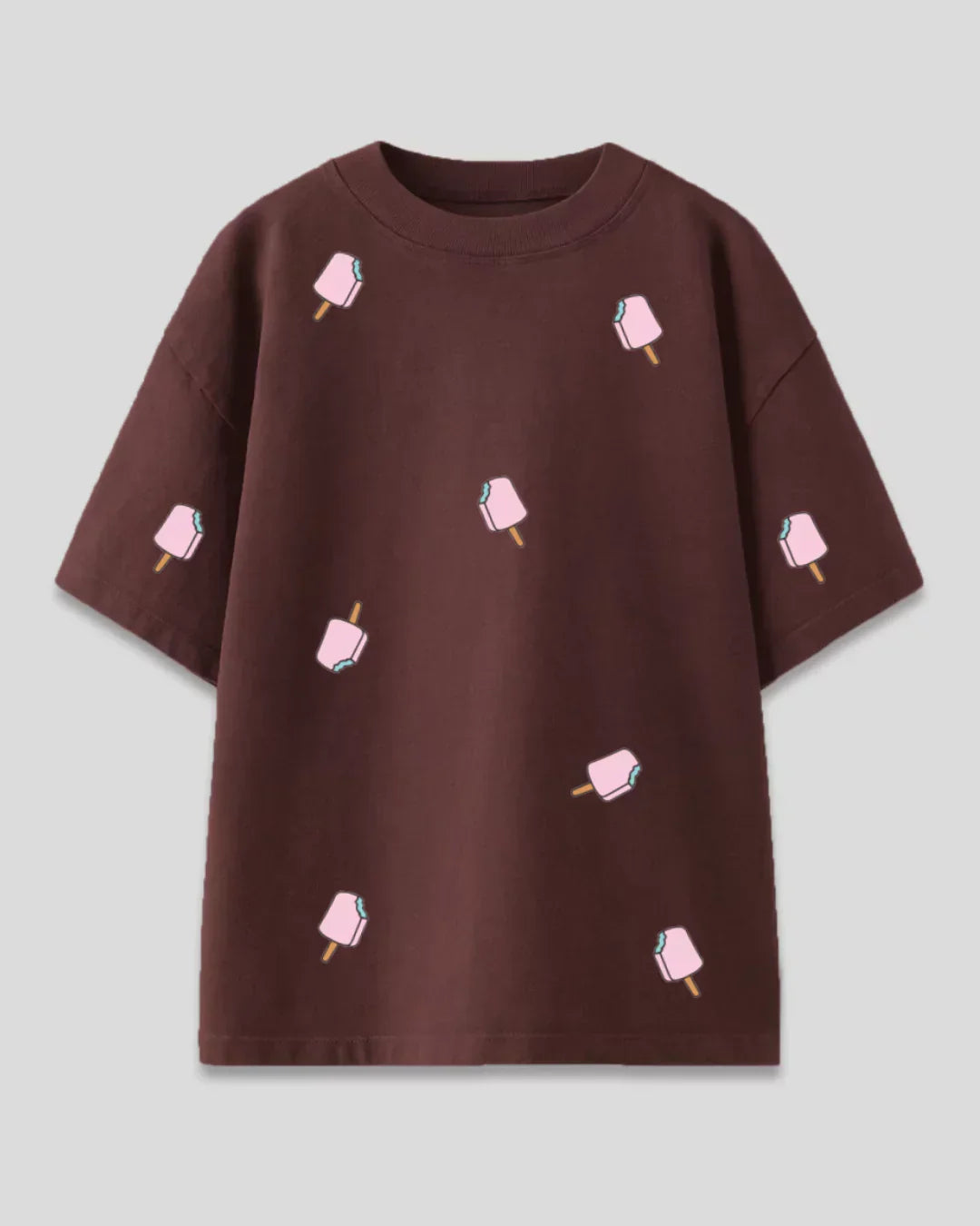 Brown Popsicles Oversized T-Shirt