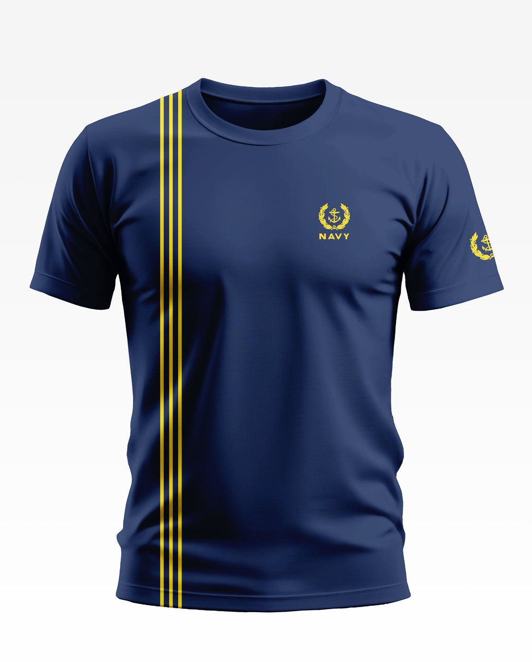 Navy Pattern Soft Cotton T-shirt