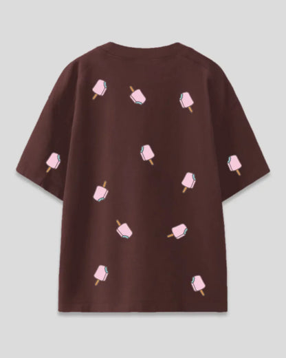 Brown Popsicles Oversized T-Shirt