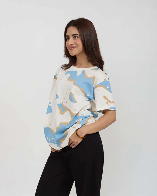 Wavy Oversized T-Shirt