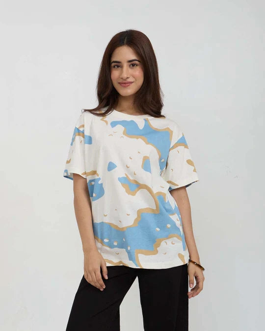 Wavy Oversized T-Shirt