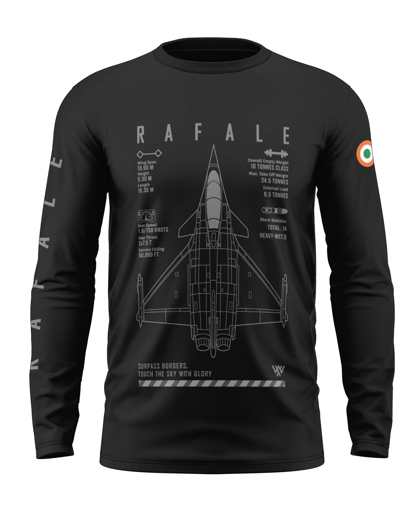 Dassault Rafale Cotton Full Sleeve T-shirt
