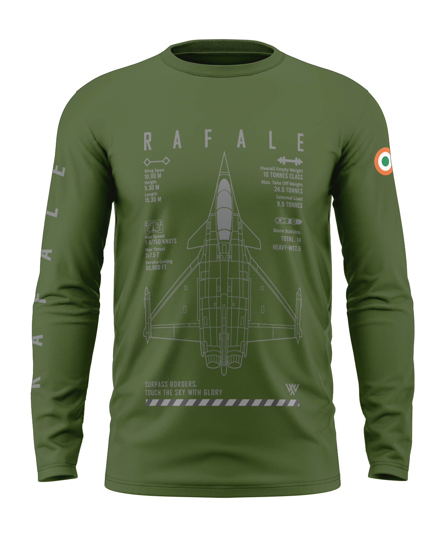 Dassault Rafale Cotton Full Sleeve T-shirt