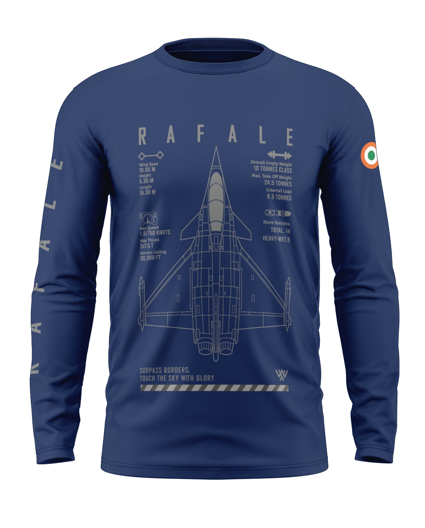 Dassault Rafale Cotton Full Sleeve T-shirt