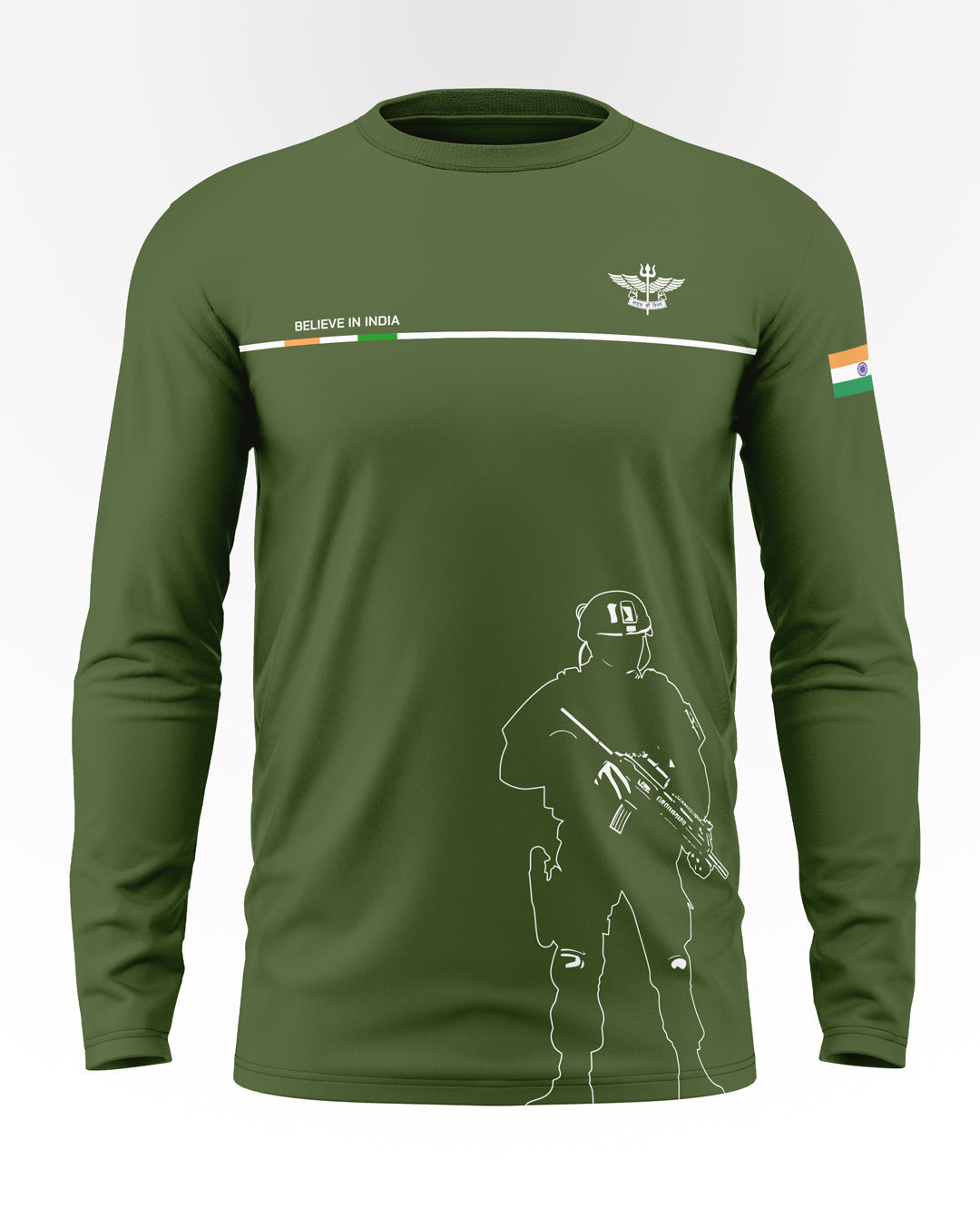 Believe In India Cotton Full Sleeve T-shirt