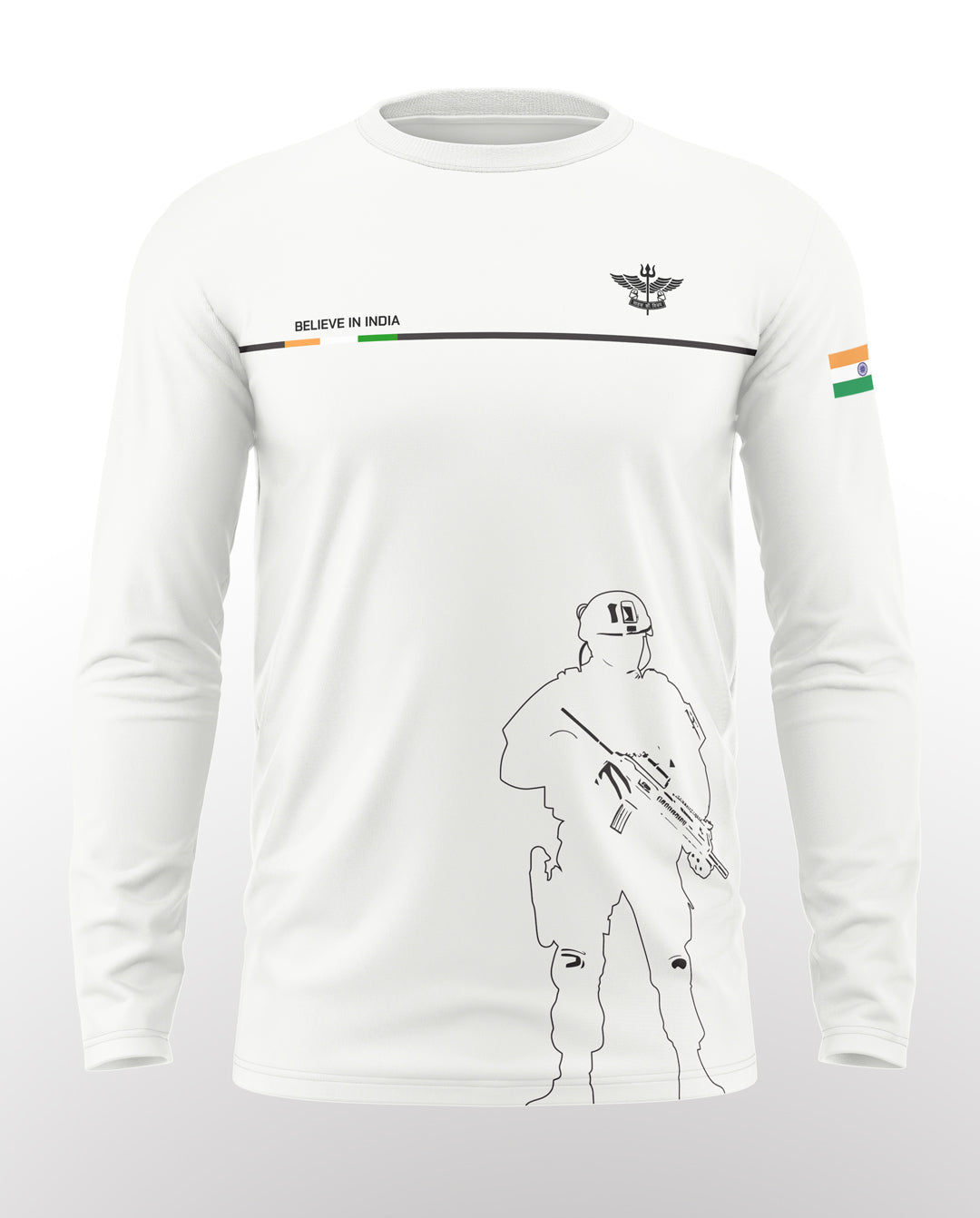 Believe In India Cotton Full Sleeve T-shirt