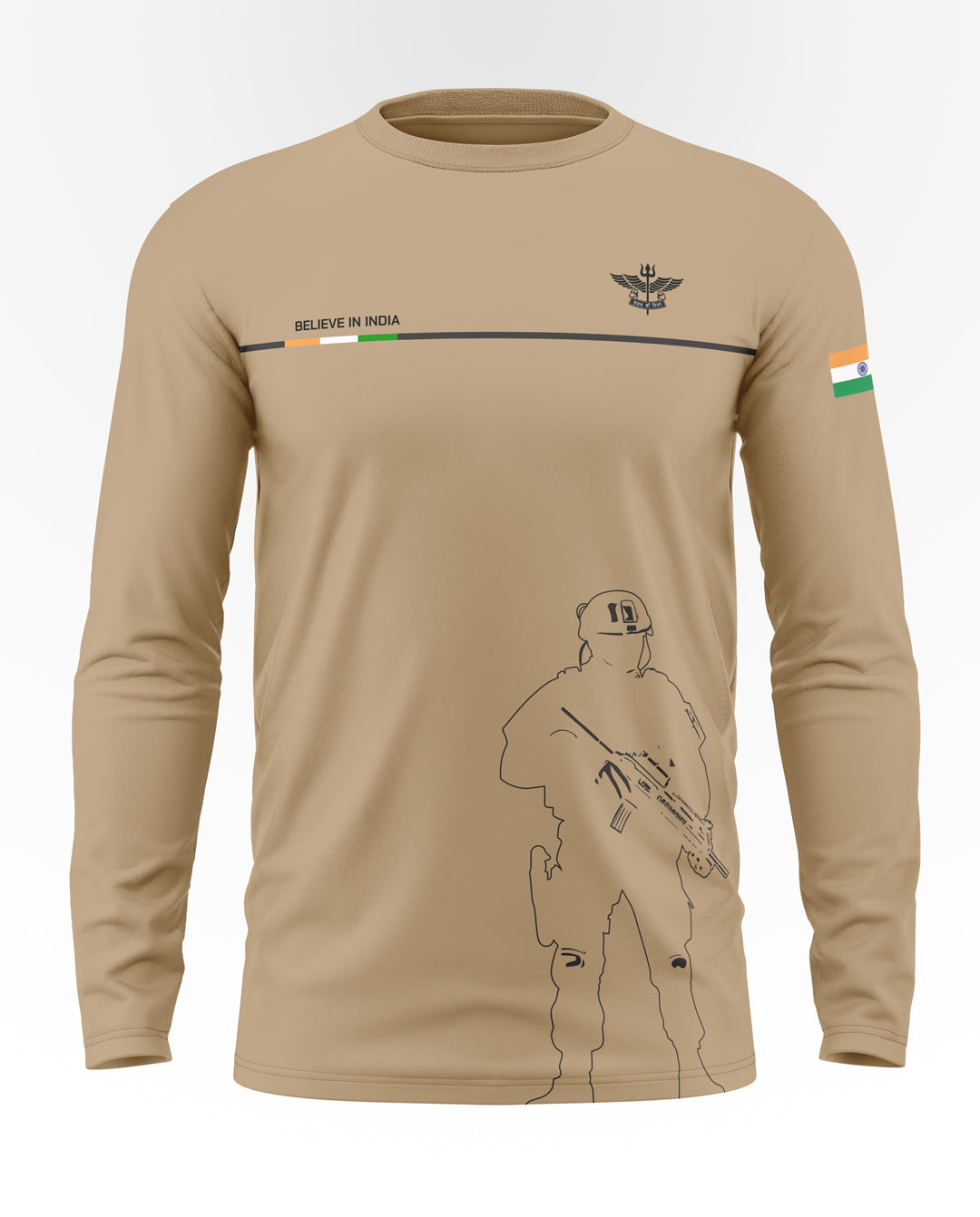 Believe In India Cotton Full Sleeve T-shirt