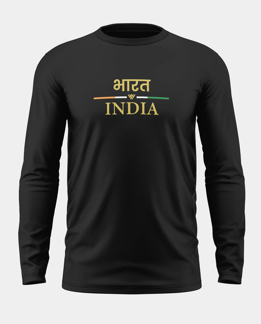 Bharat India Pride Cotton Full Sleeve T-shirt