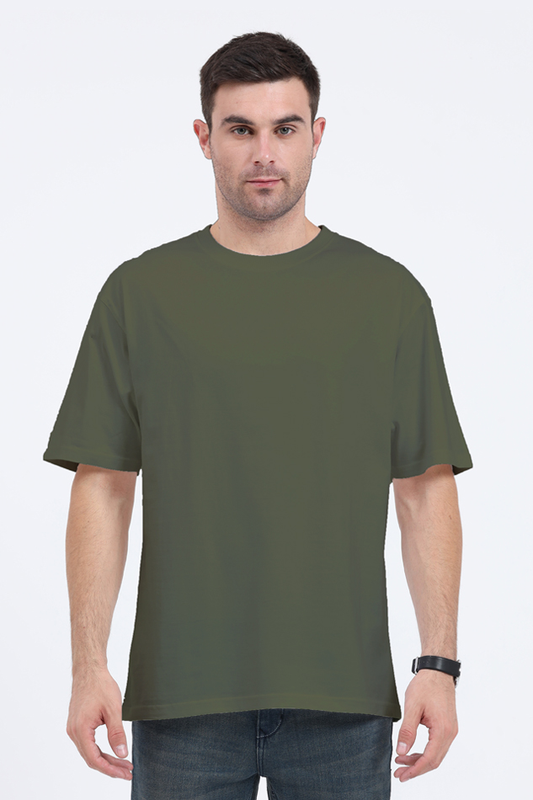 Oversized Classic T-Shirt Plain Green