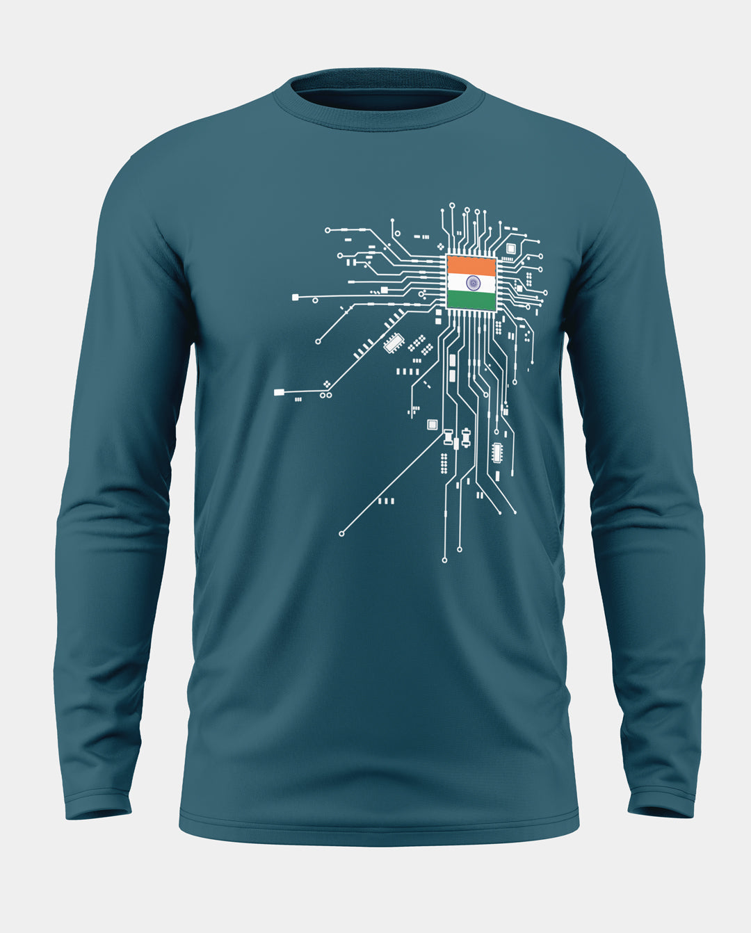 Circuit Diagram Cotton Full Sleeve T-shirt
