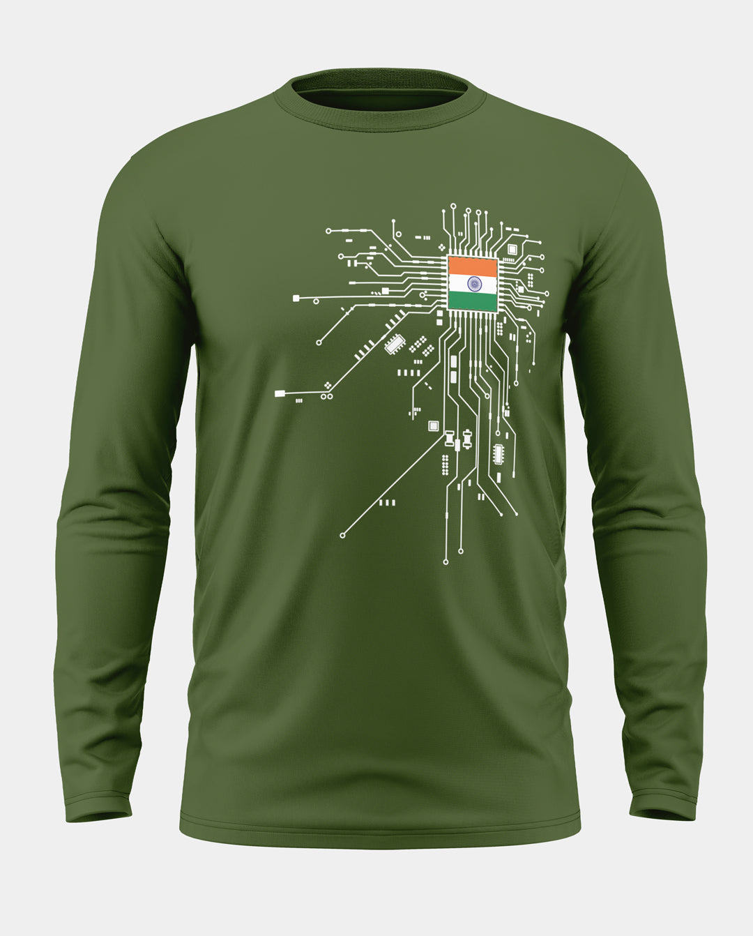Circuit Diagram Cotton Full Sleeve T-shirt