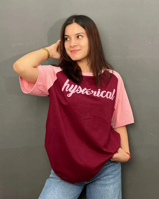Hysterical Raglan Oversized T-Shirt