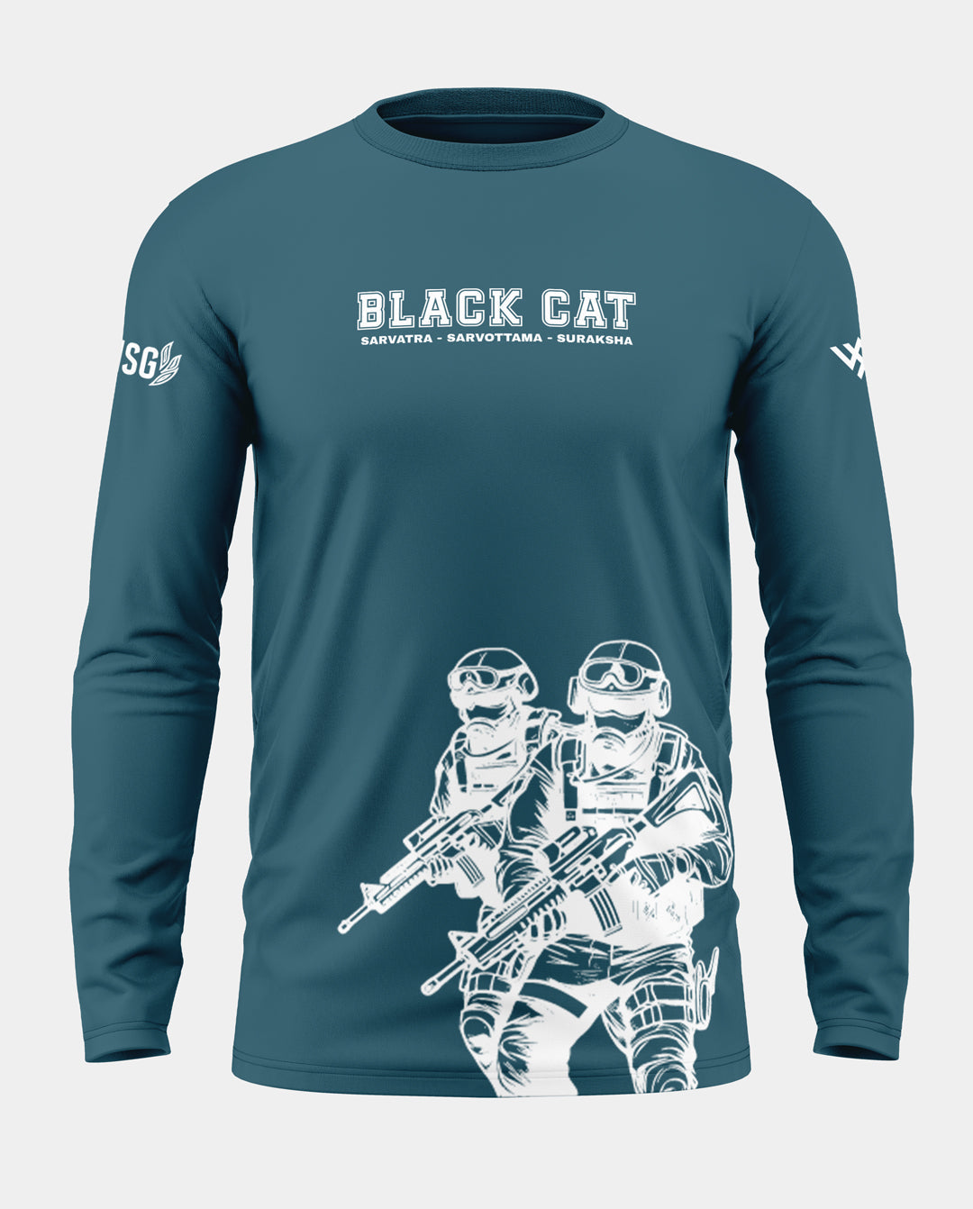 Black Cat Cotton Full Sleeve T-shirt