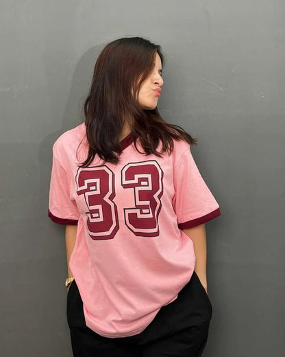 33 Tap-Out V-Neck Oversize T-Shirt